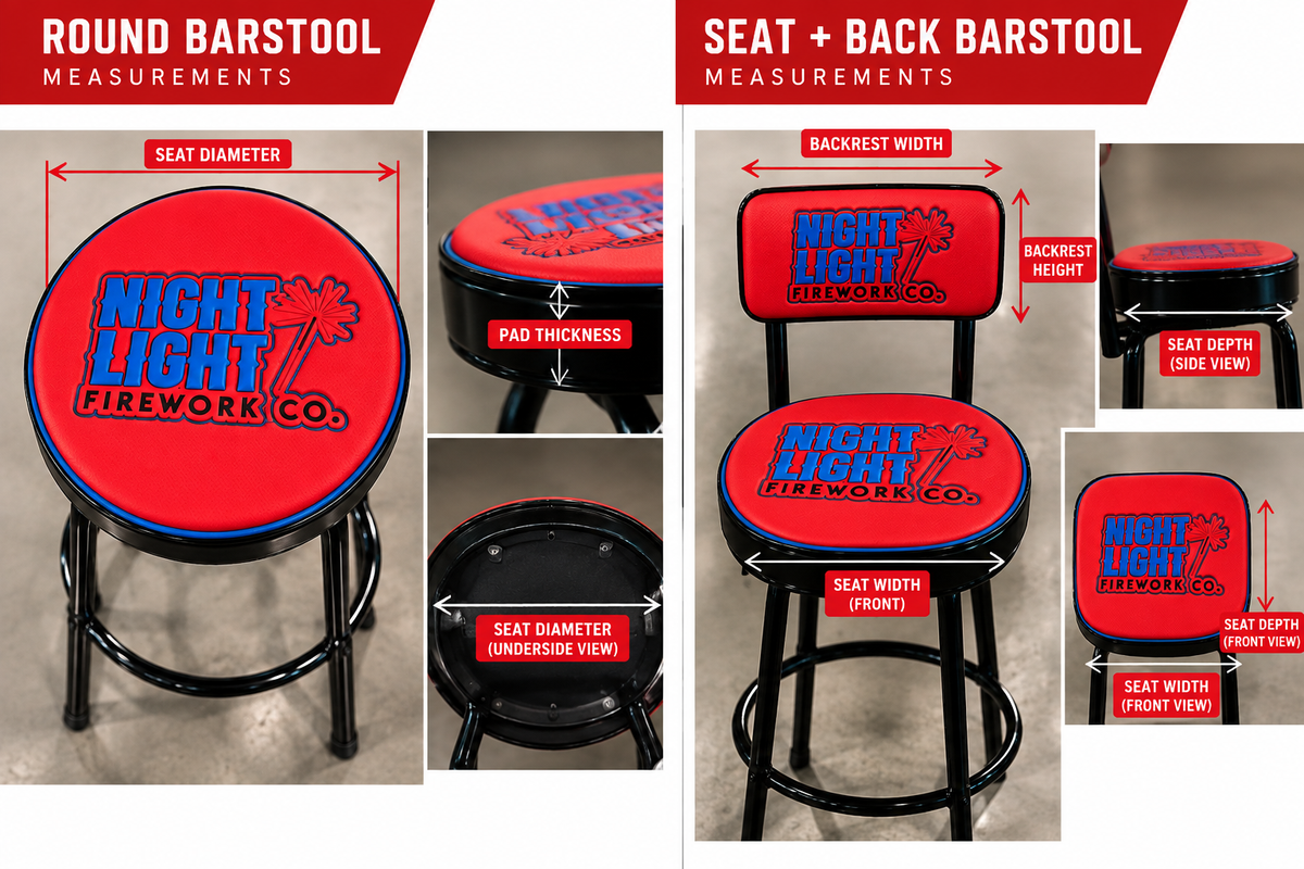 Custom Sideline Foam surface on specialty seating