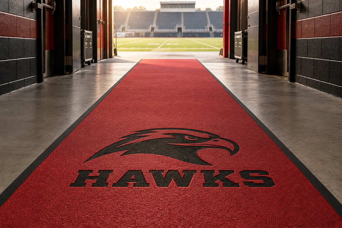 Custom branded Sideline Foam walkway