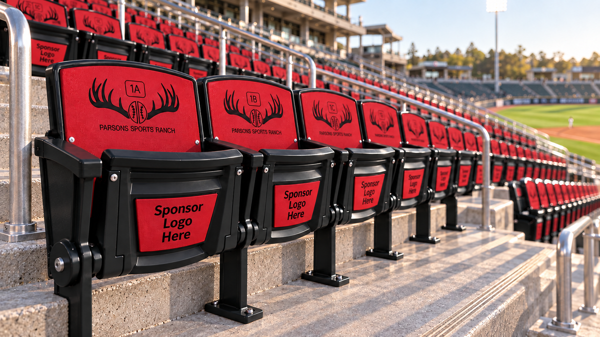 Custom foam cover installed on plastic seating