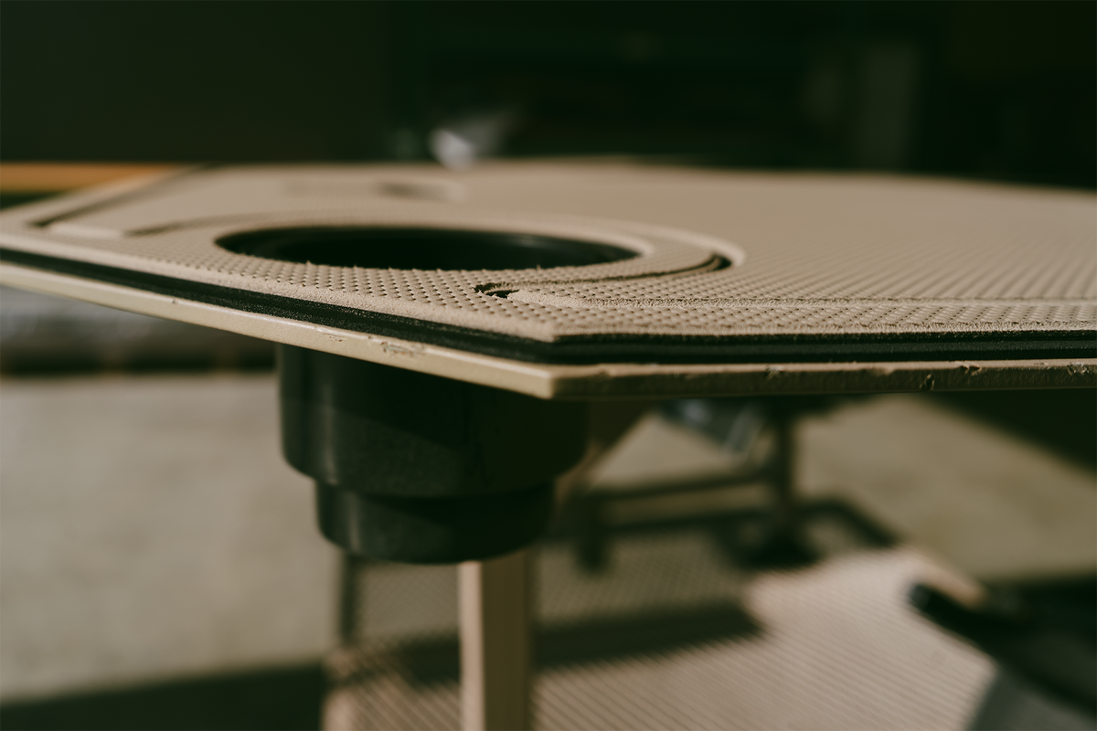 Gun rack support slots and retention hardware