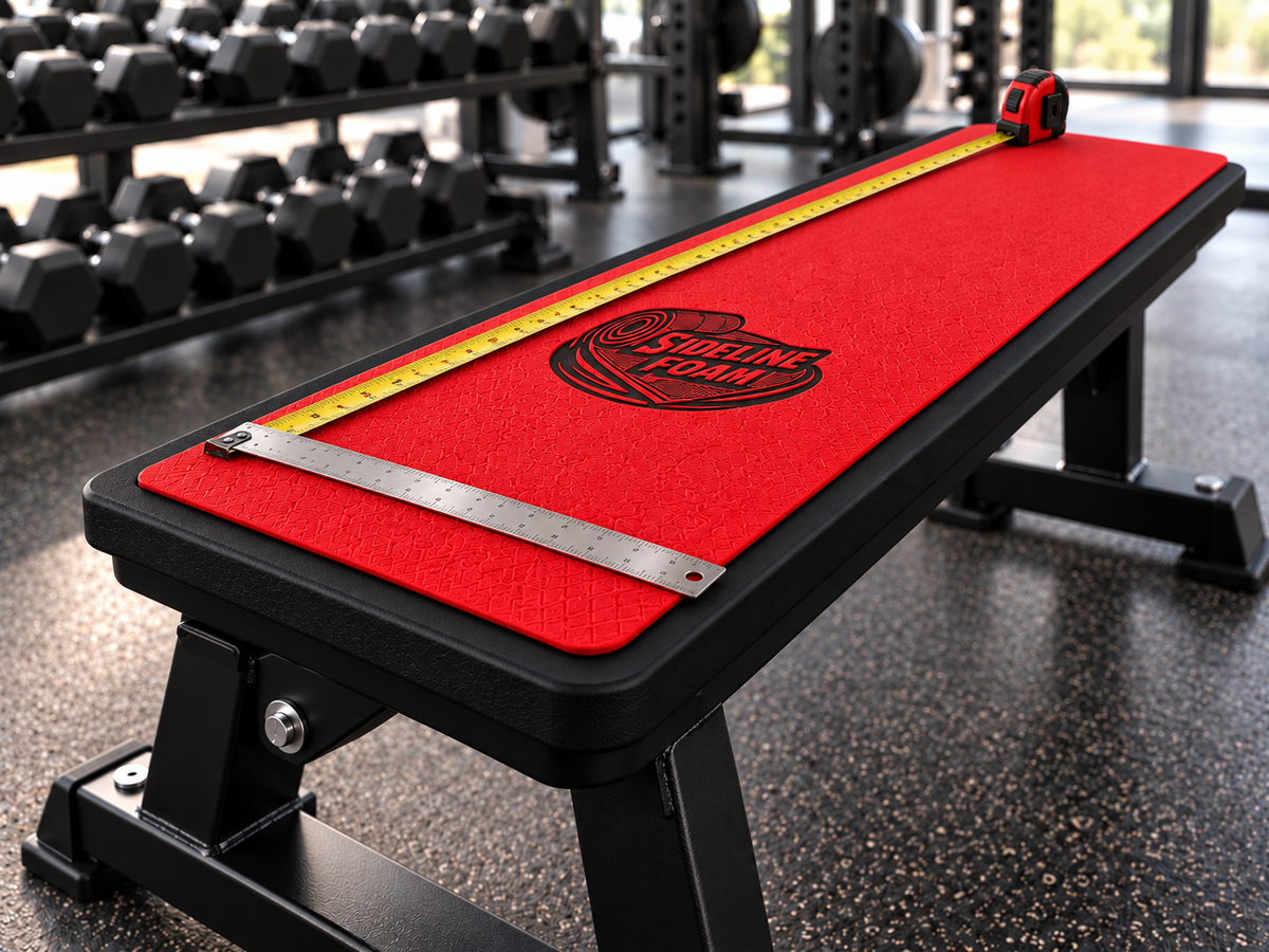Custom Sideline Foam on weight-room equipment